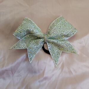 Sparkling White Kids Hair Bow